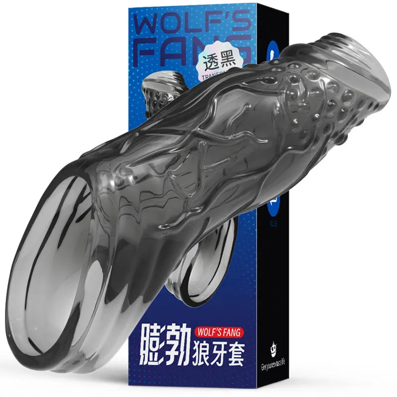 Reusable Silicone Penis Enlargement Sleeve & Cock Rings