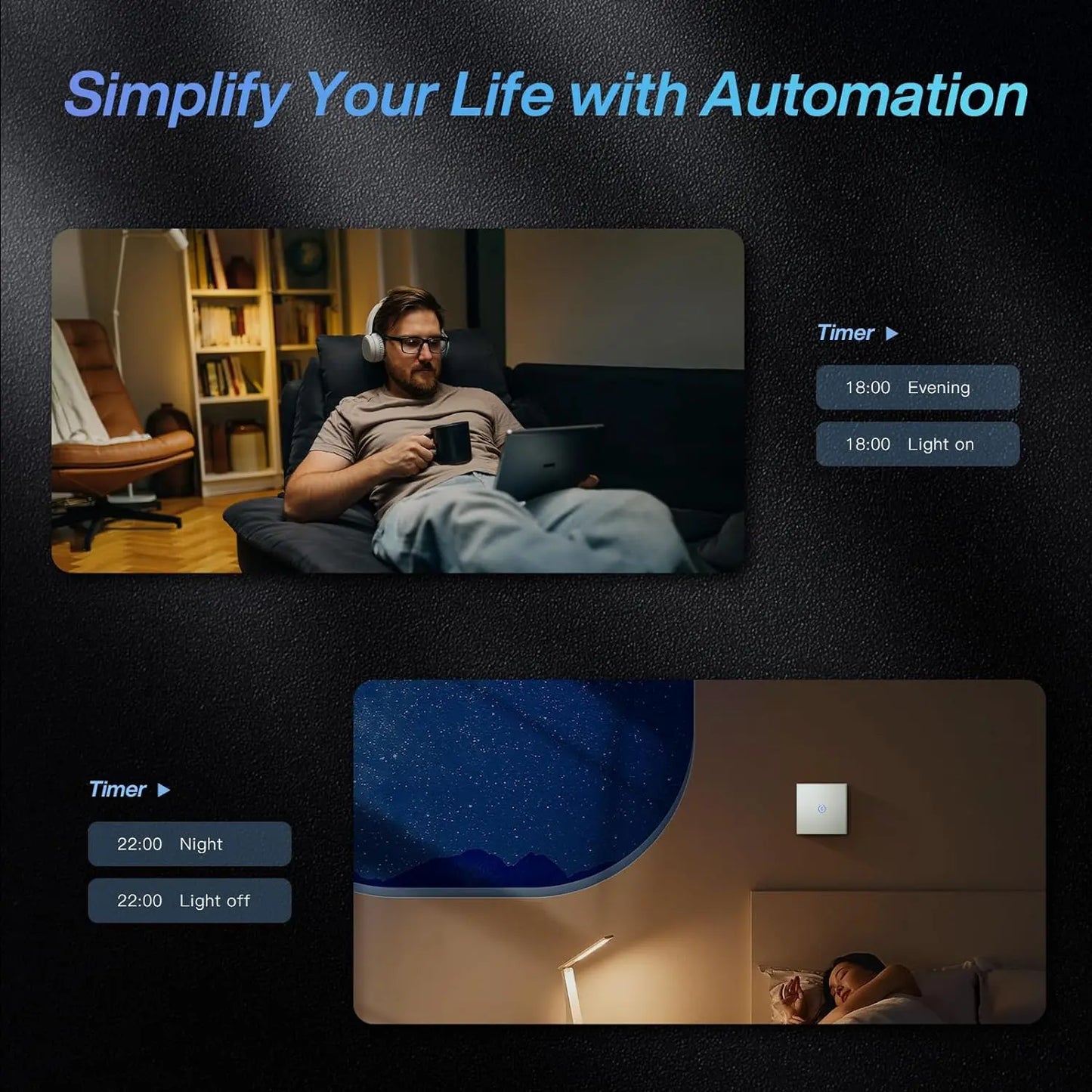 Matter WiFi Smart Touch Light Switch EU