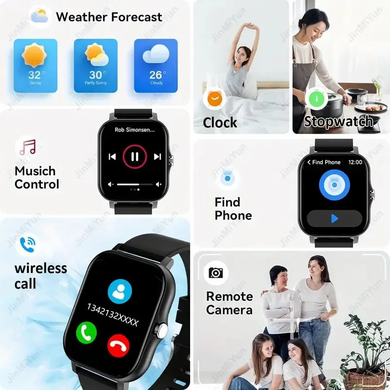 1.83" Smart Fitness Watch with Call Function