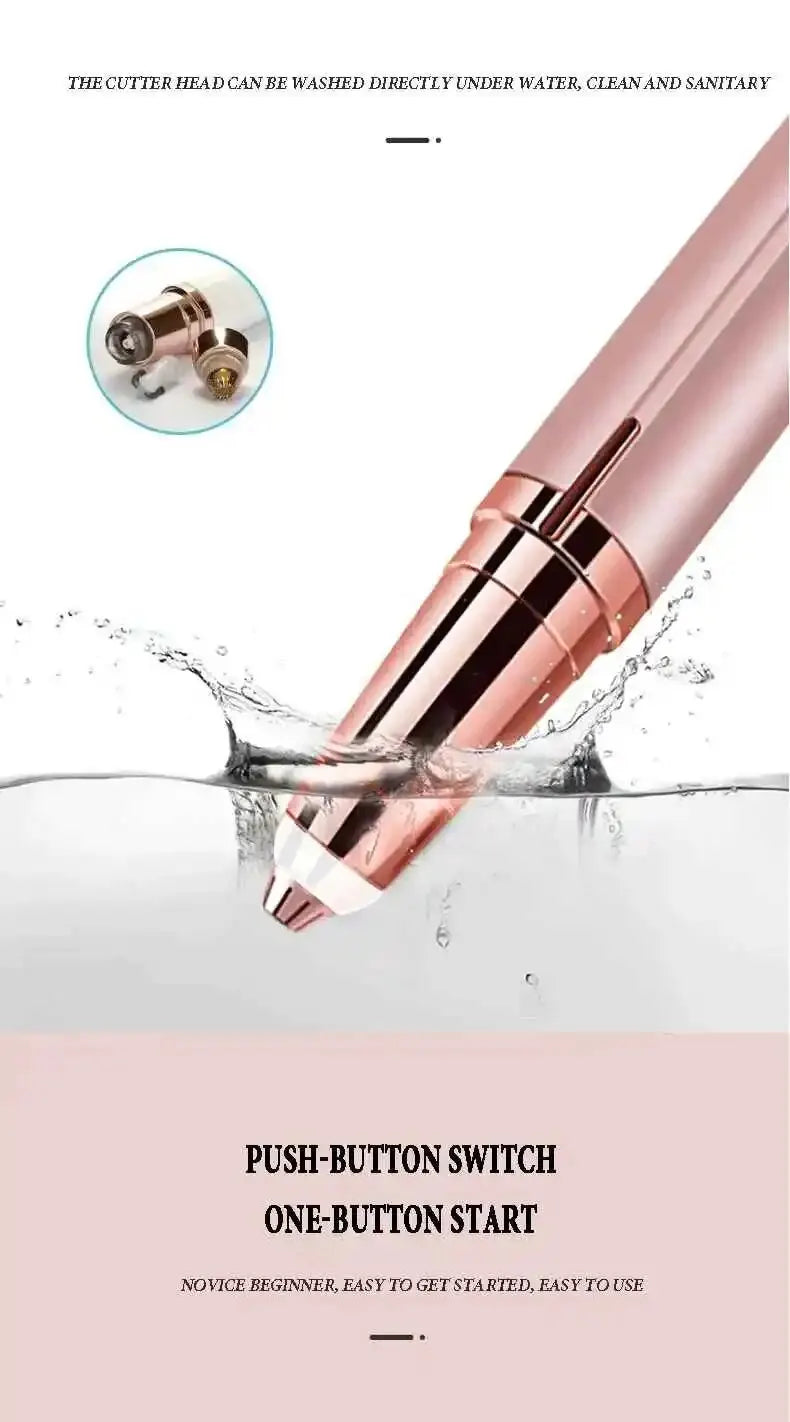 Lipstick-Shaped Electric Eyebrow Trimmer