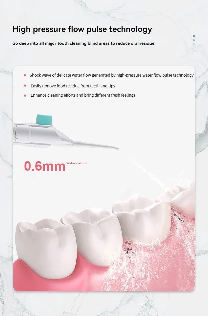 Portable High Pressure Oral Irrigator Teeth Cleaner