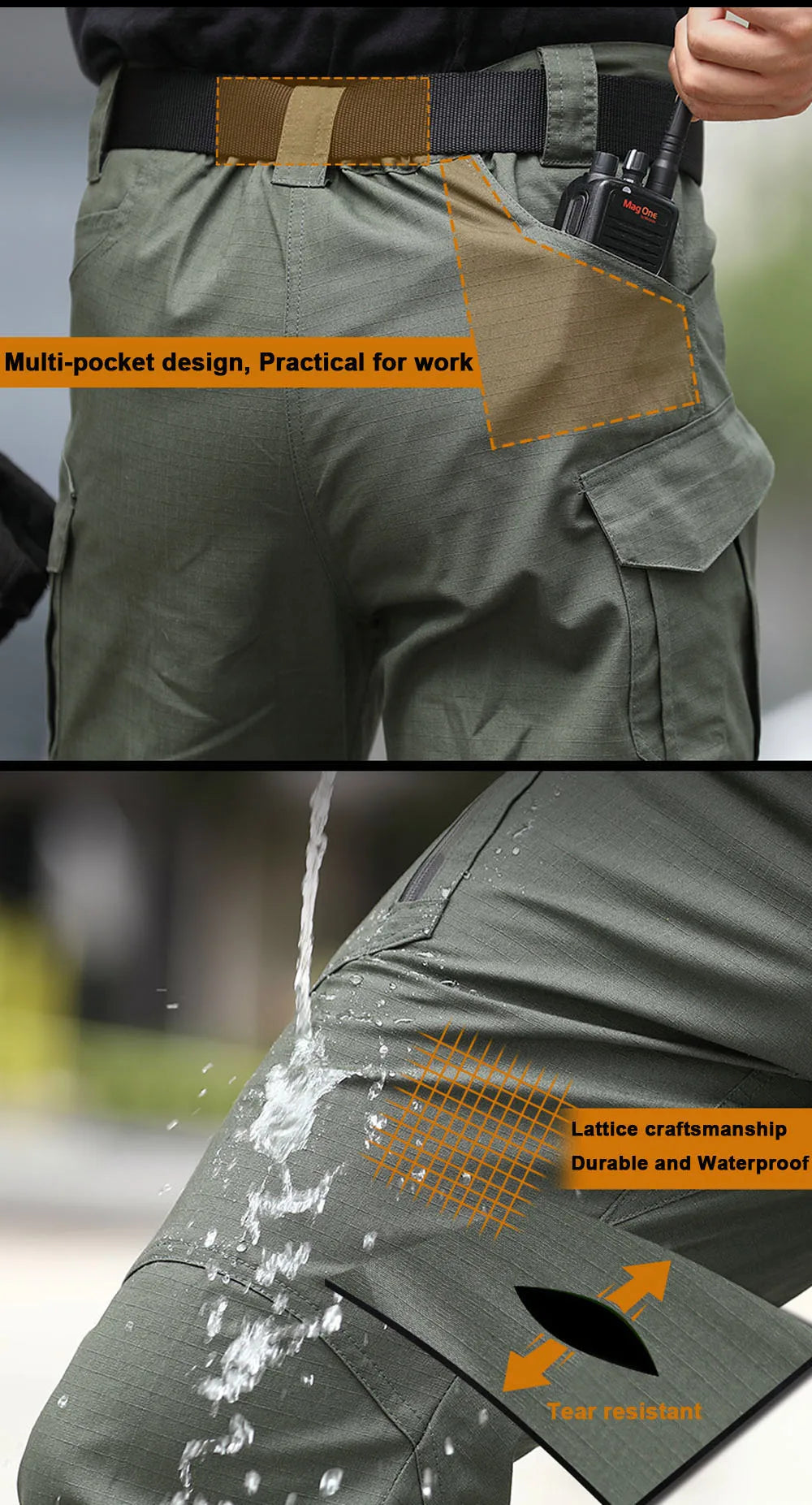 Gear up with classic city tactical cargo pants!