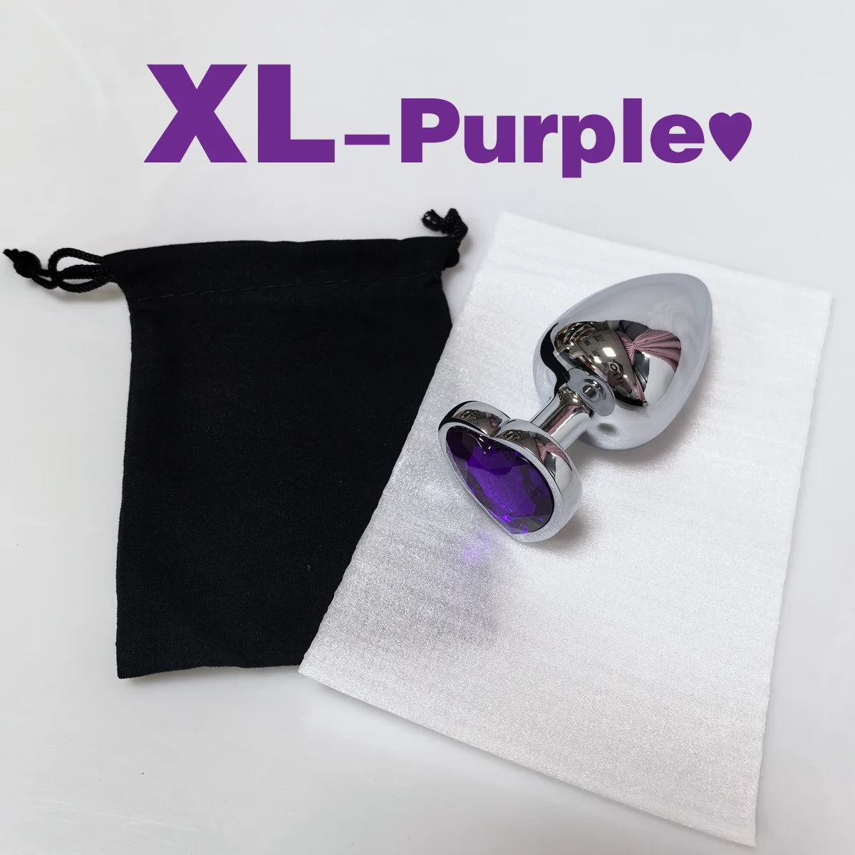 Heart Base Stainless Steel Anal Plug
