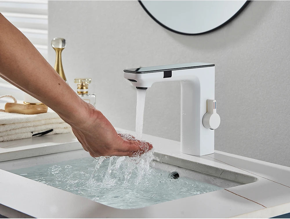 Smart Touchless Basin Faucet with Digital Display