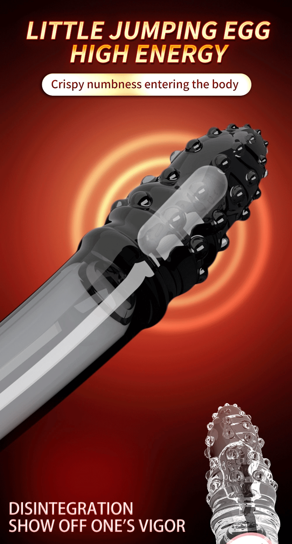Reusable Penis Extension Sleeve with Vibrator