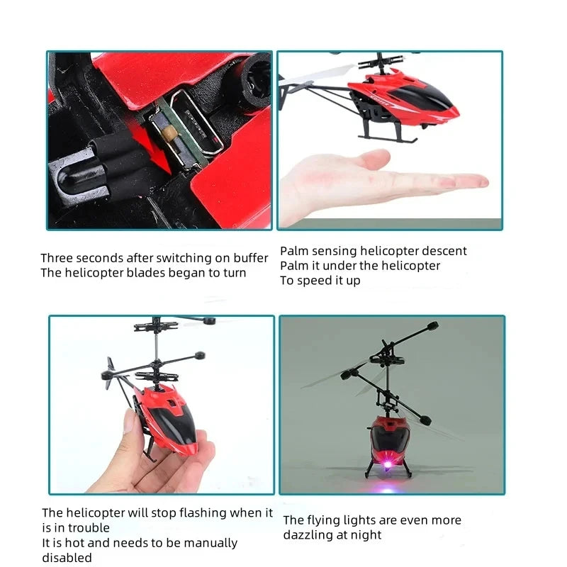 Rechargeable Mini RC Drone – Fall-Resistant Toy for Kids