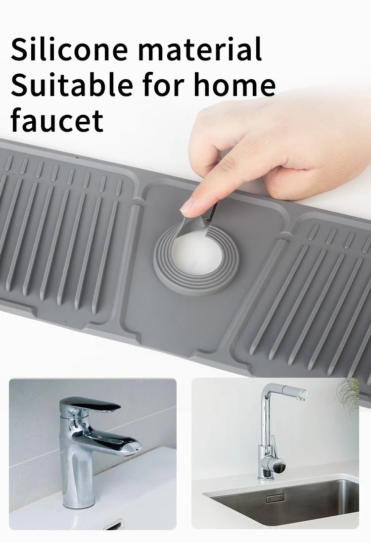 Silicone Faucet Mat Splash Guard Sink Protector