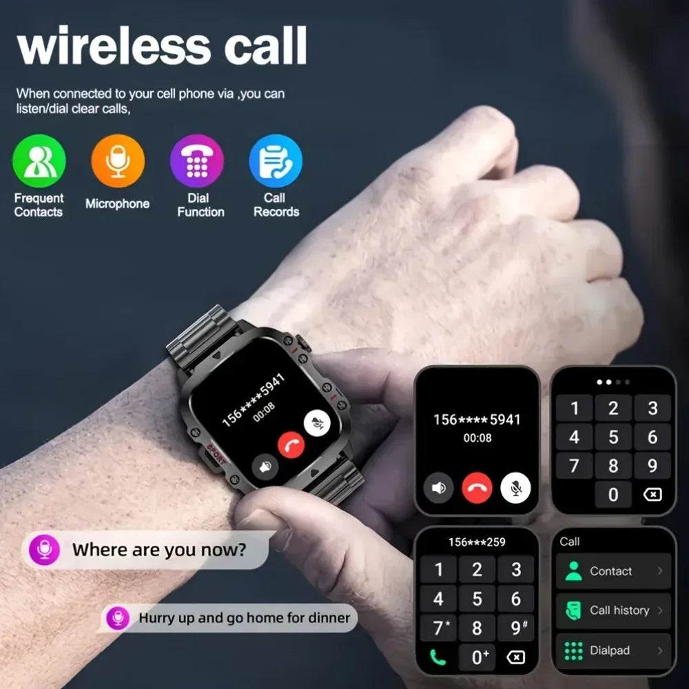 Smart Watch with LED Display & Wireless Call