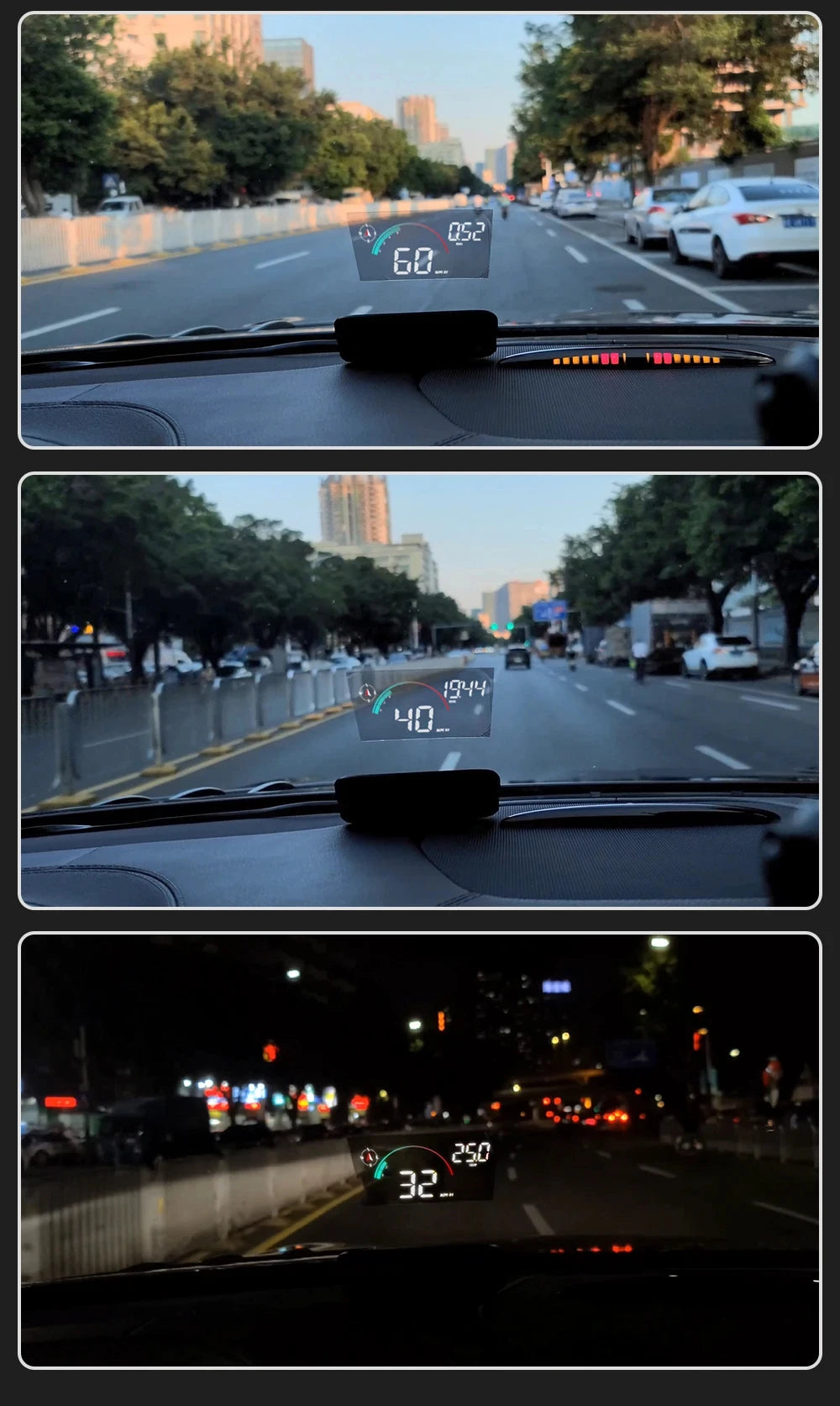 Universal GPS HUD for Cars – Digital Head-Up Display Speedometer