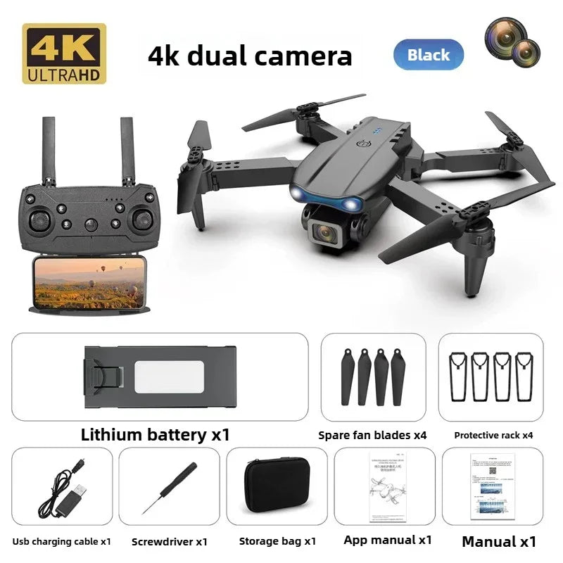Drone With Camera 4k E99 Pro K3 Obstacle Avoidance - Clickilix