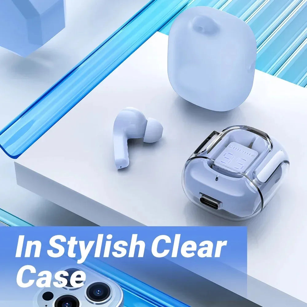 Wireless Bluetooth Earphone Digital Display Stereo Sound Earphones