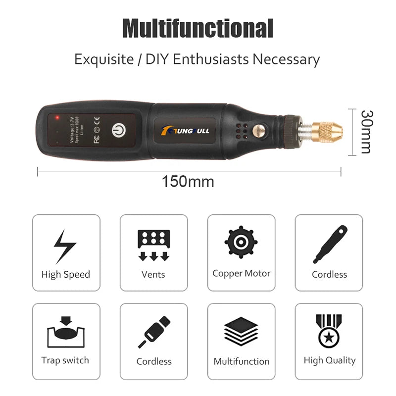 Mini Cordless Engraving Tool – Precision in Your Pocket!