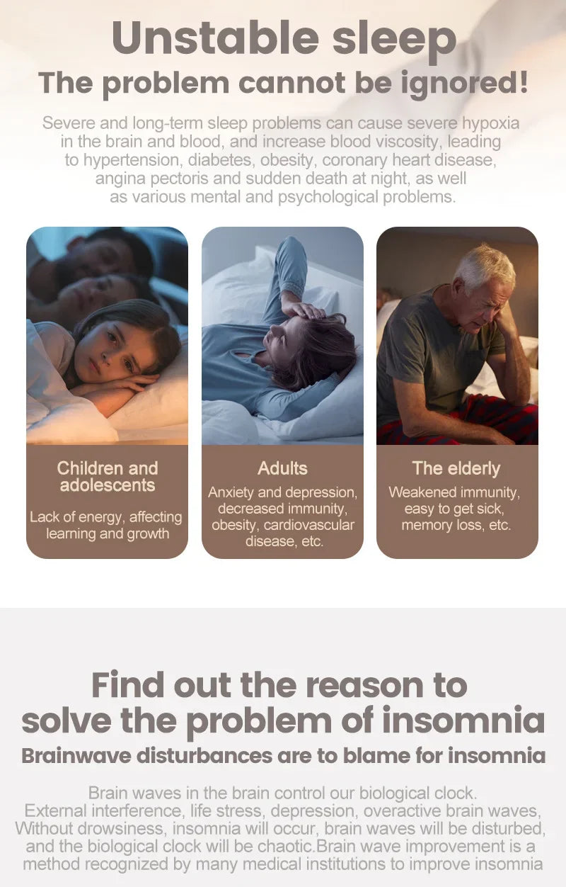 Smart Sleep Aid Device – CES Therapy & Relaxation Tool