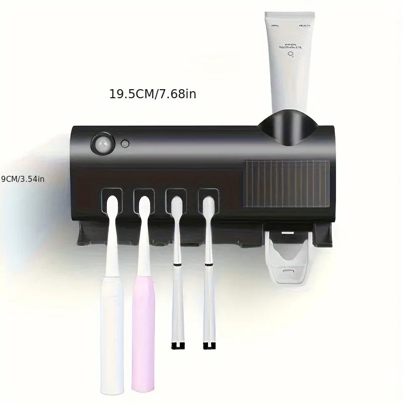 Smart Toothbrush Holder with Auto Dispenser