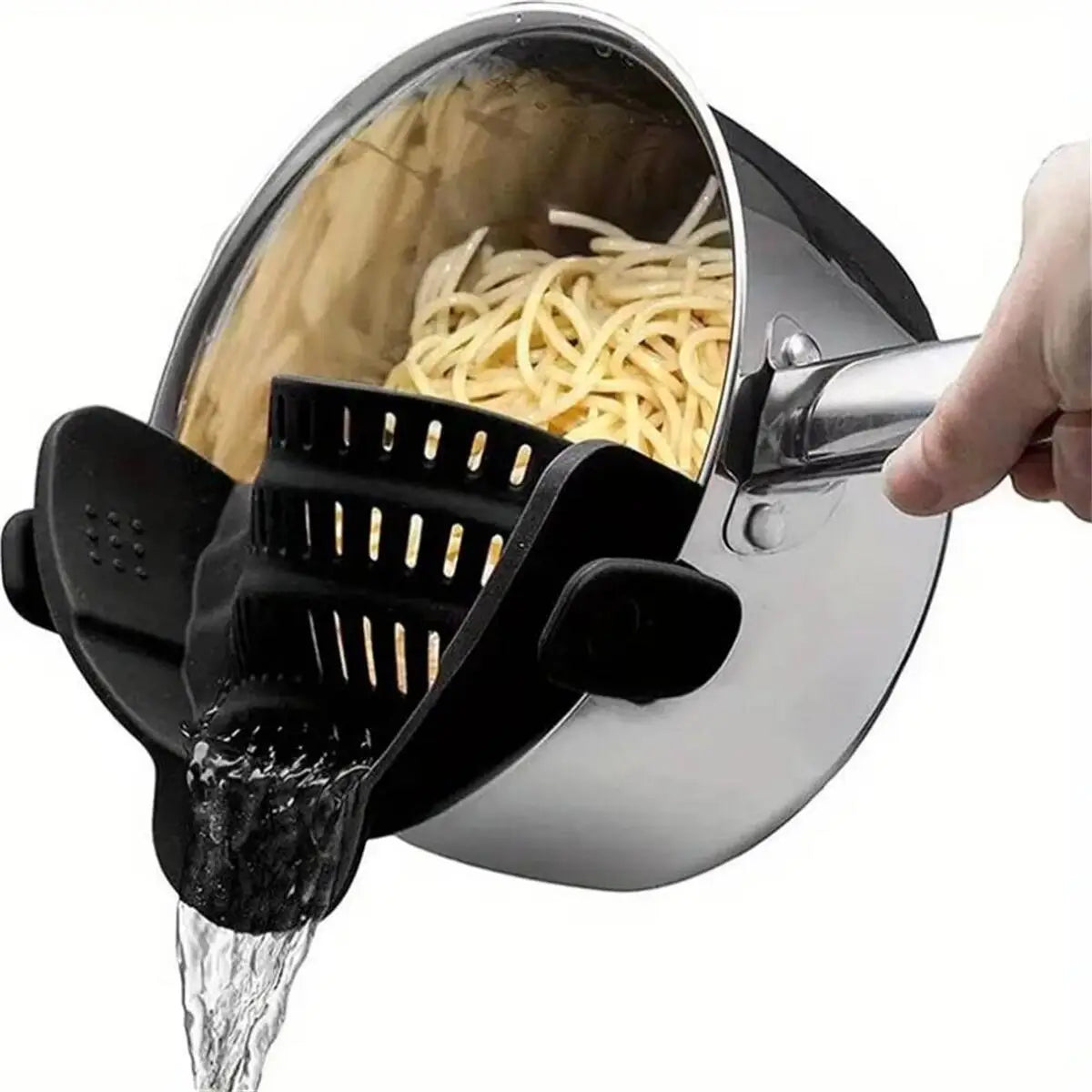 Adjustable Clip-On Pot Strainer – Fits Pans, Pots & Bowls!