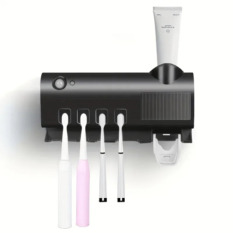 Smart Toothbrush Holder with Auto Dispenser
