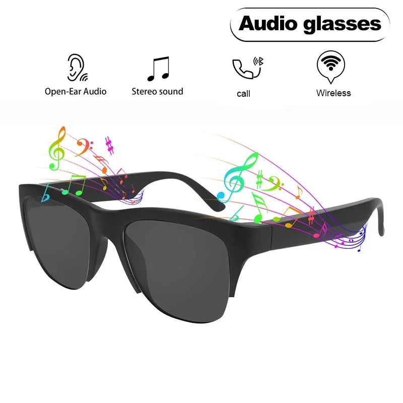 Smart Bluetooth Glasses with Mic & Speakers