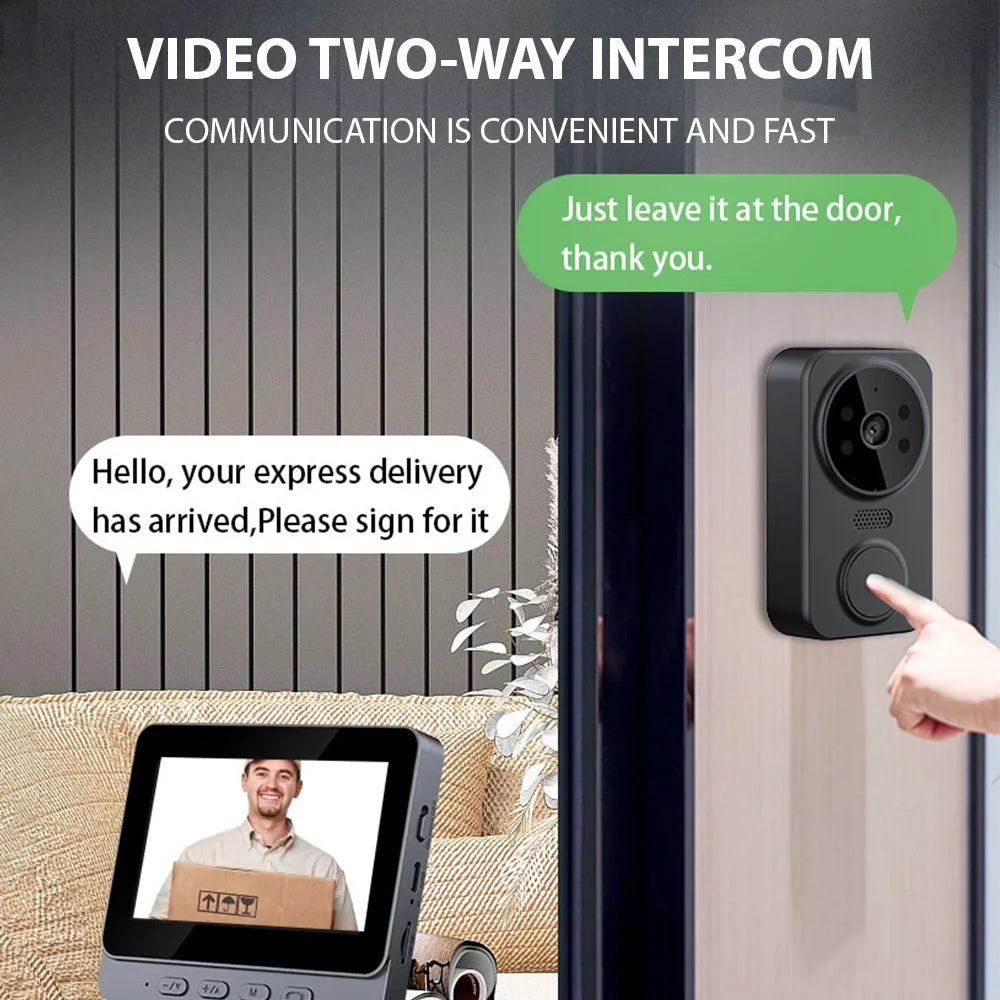 4.3" IPS Wireless Video Intercom Doorbell