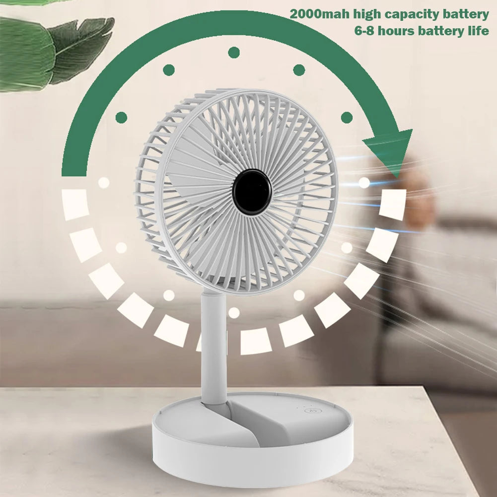 Foldable USB Rechargeable Cooling Fan