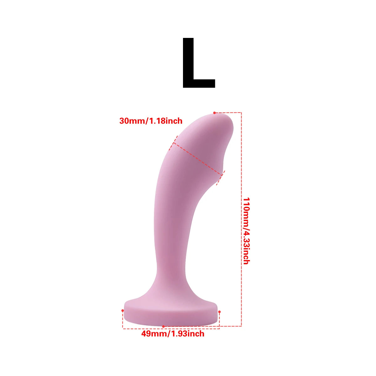 Silicone Anal Plug with Gem Base