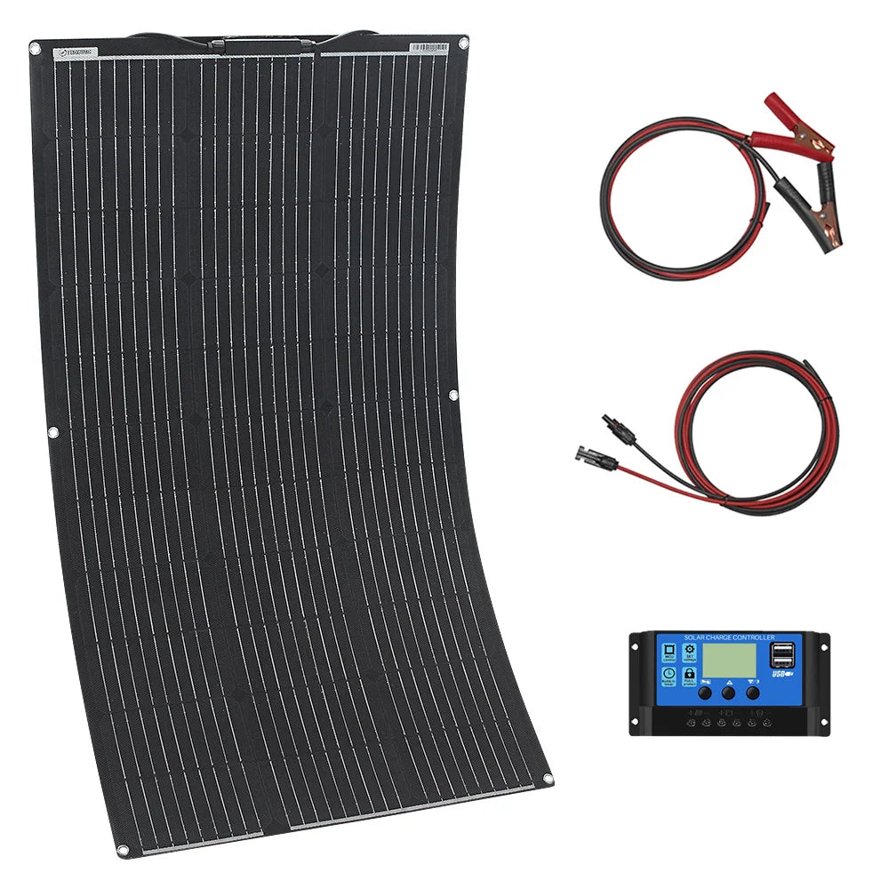 ETFE Flexible Solar Panel 100W–400W Waterproof Charger