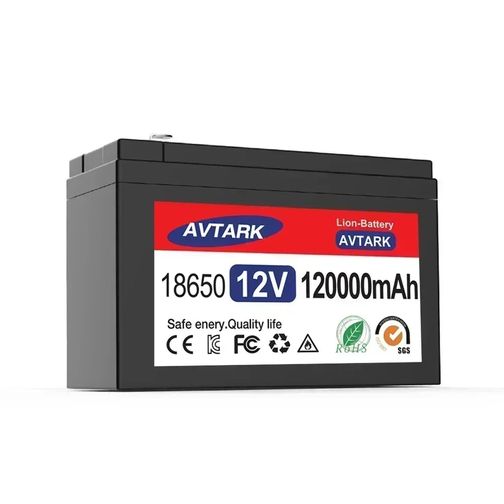 12V LiFePO4 Battery Pack with BMS + Charger