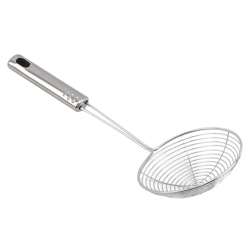 Oval Stainless Steel Skimmer – Perfect Oil & Food Strainer!