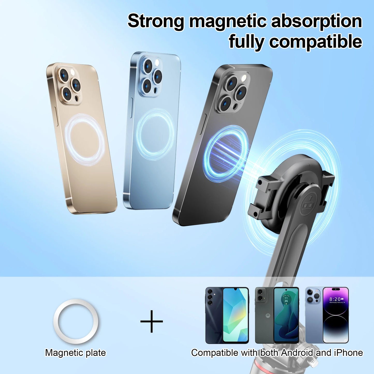 C20 Magnetic Selfie Stick Tripod – Snap, Shoot, Share Anywhere!