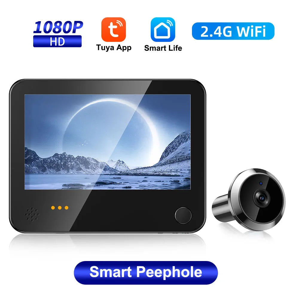 Awapow 4.3" Tuya Smart WiFi Peephole Doorbell