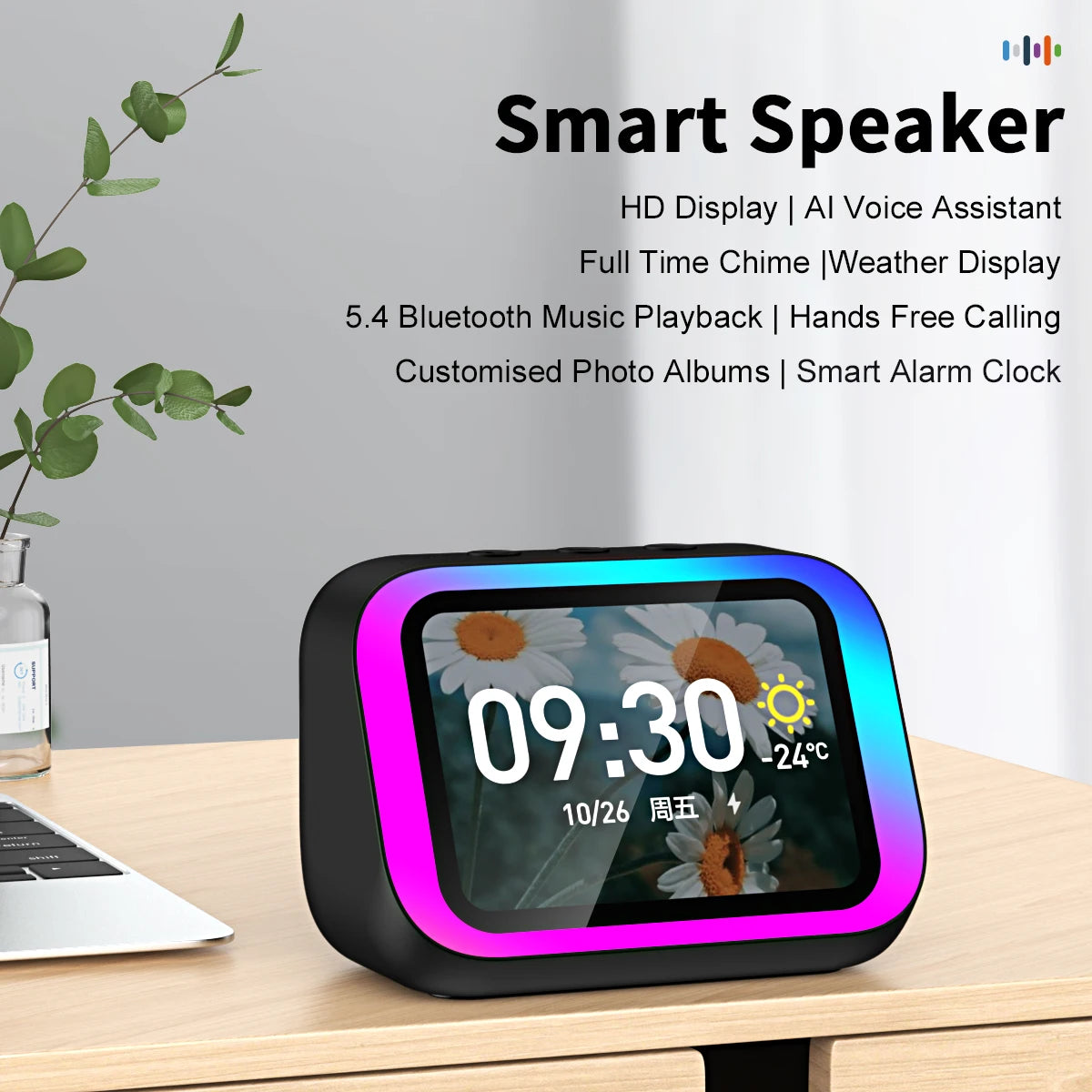 Smart Bluetooth Speaker with Weather Display