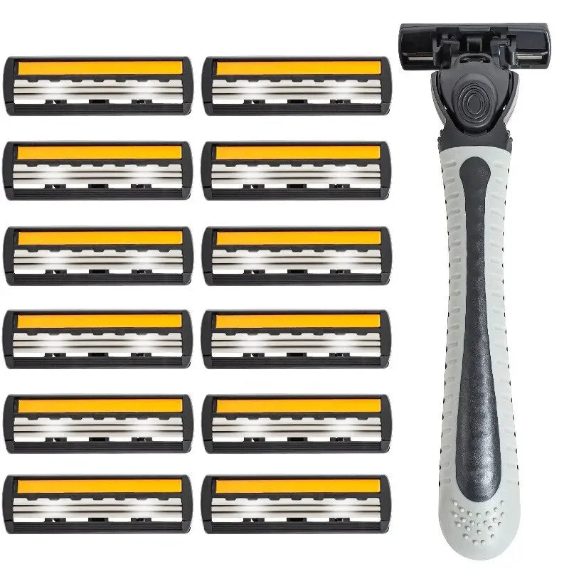 Triple-Layer Men's Reusable Shaver Razor