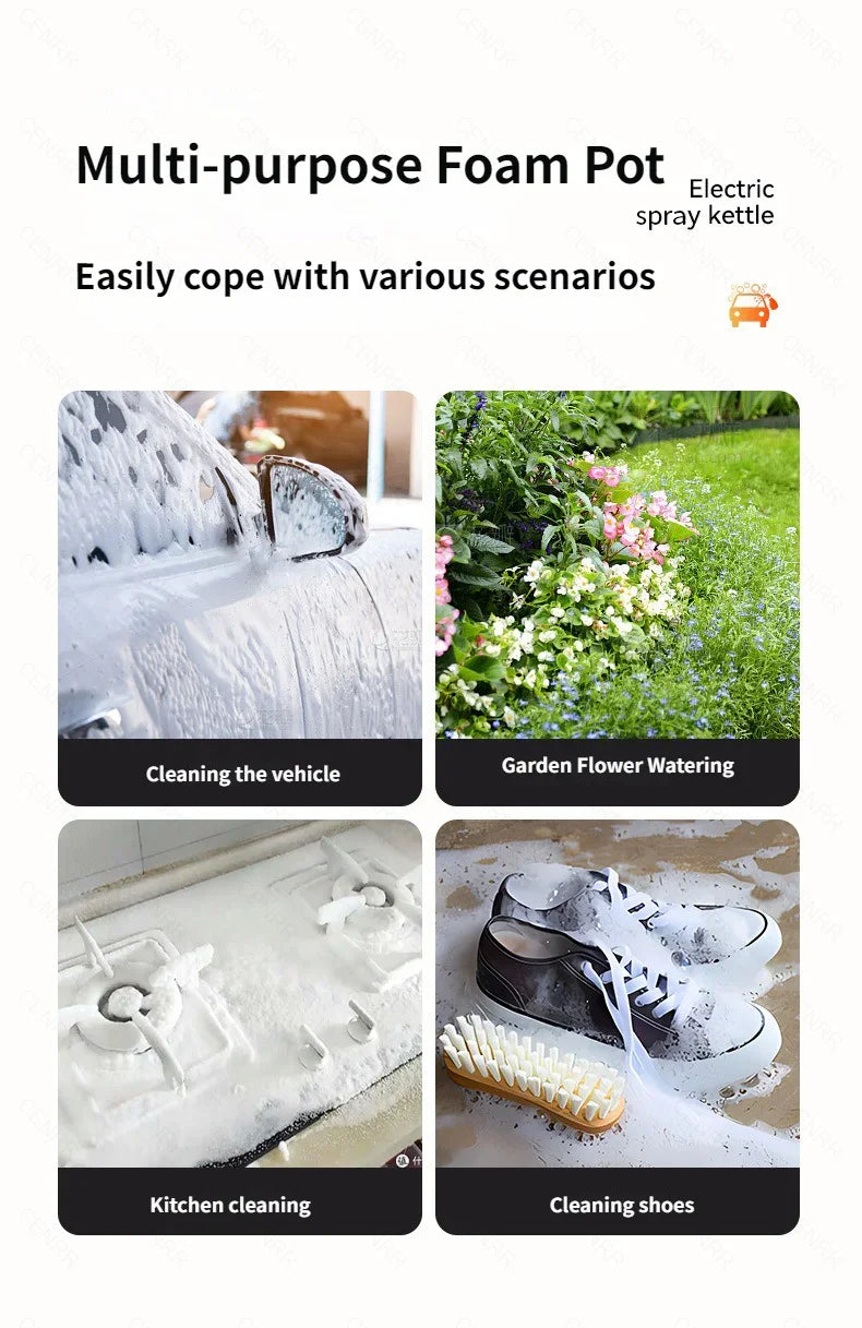 CENRR Electric Foam Sprayer – Power Foam at the Push of a Button!