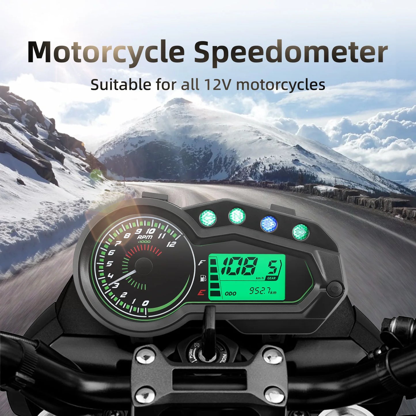 12V Digital Speedometer Odometer for Italika