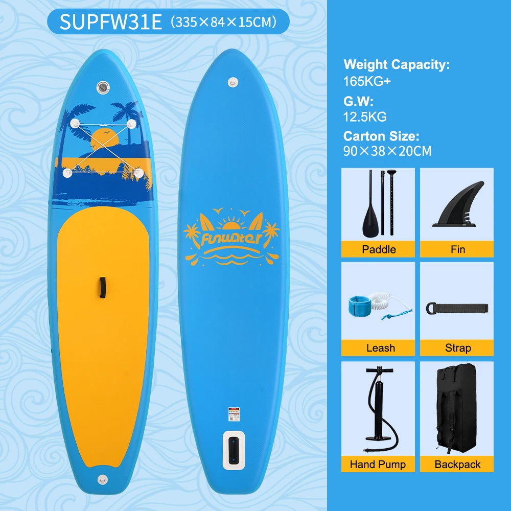 Feath-R-Lite 11'6" Koi Inflatable SUP Board Set