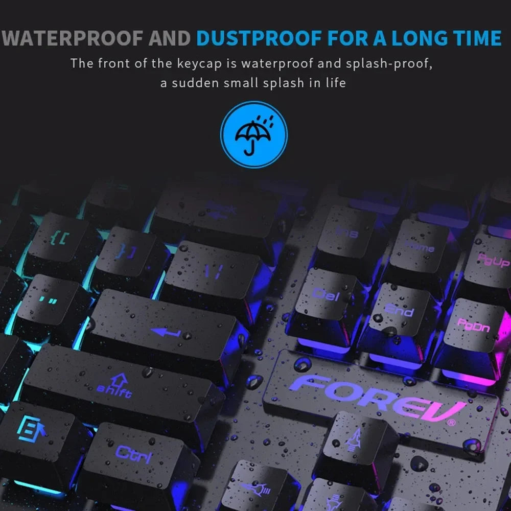 104-Key Backlit Mechanical Gaming Keyboard & Mouse Set
