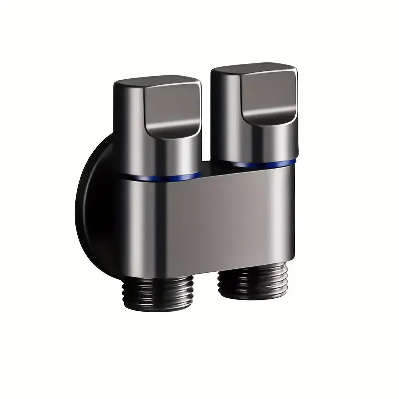 Control water flow with this stainless steel double outlet valve!