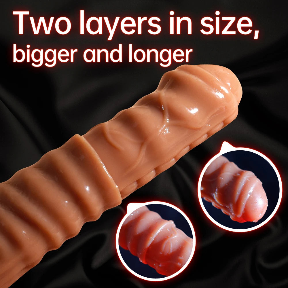 Reusable Silicone Penis Enlargement Sleeve & Cock Rings