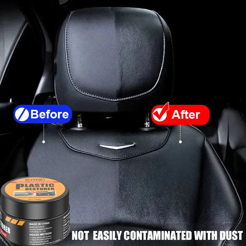 Car Plastic & Leather Restorer – Back to Black Gloss Coating