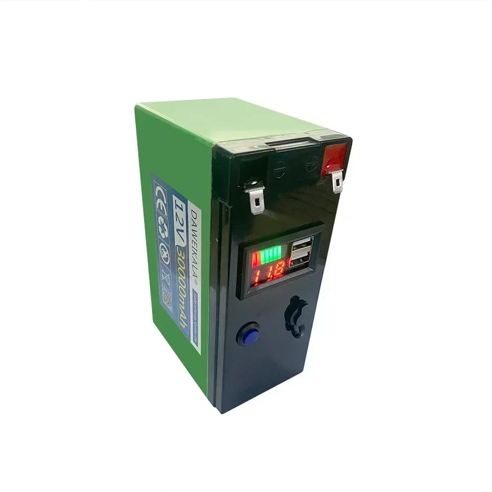 12V Lithium Battery 30Ah Rechargeable Power Pack