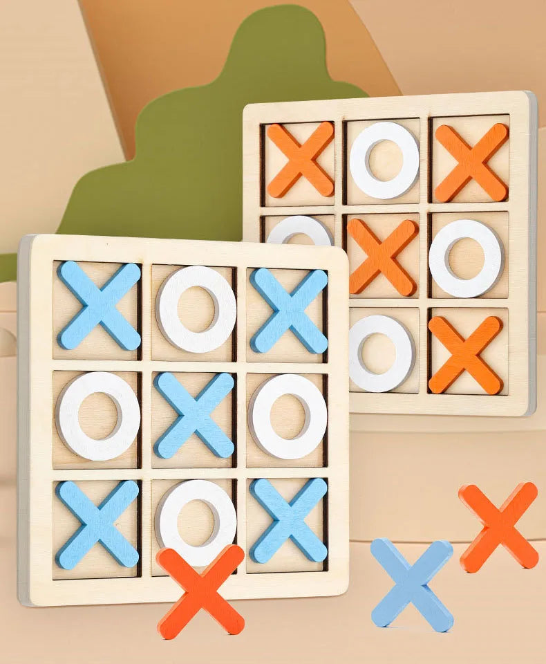Wooden XO Puzzle Game – Fun Brain Boost for All Ages!