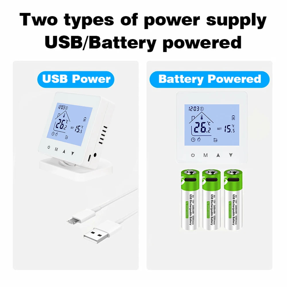 Smart RF Wireless Room Thermostat with WiFi Control
