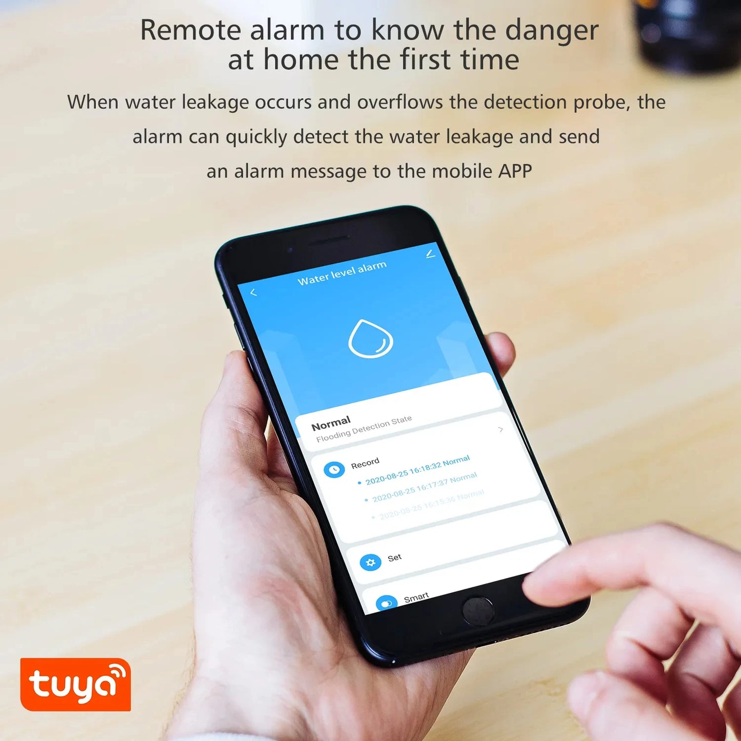 WiFi Smart Water Leak Sensor with Siren