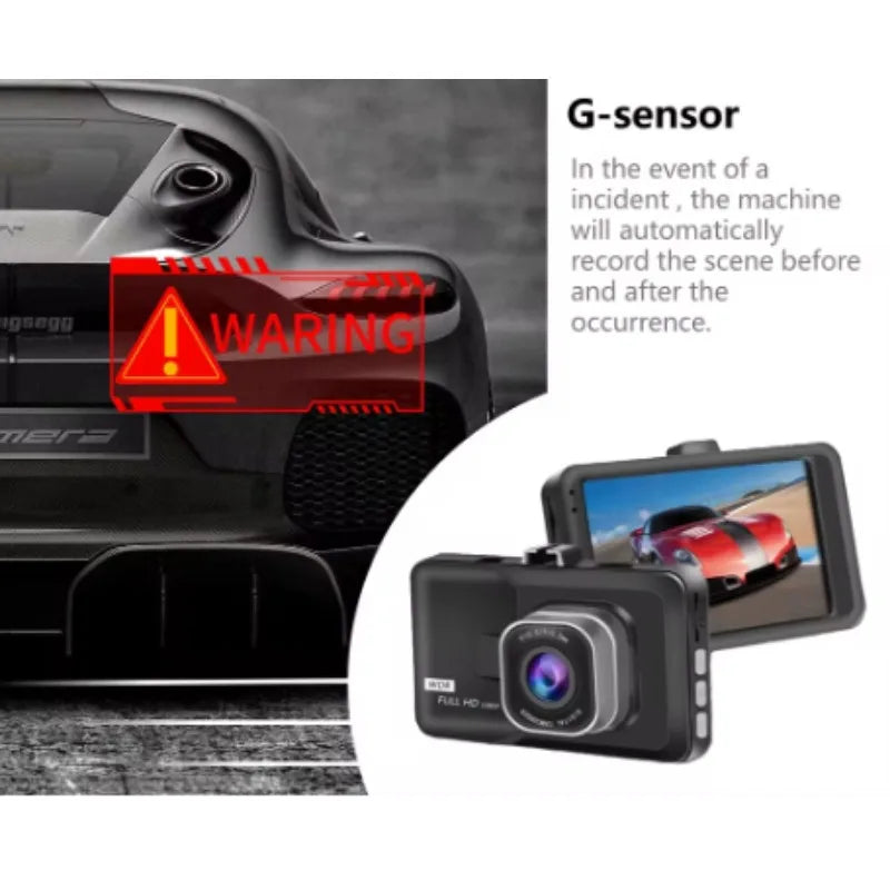 1080P FHD Dash Cam with 170° Wide-Angle Lens – Vehicle Camera