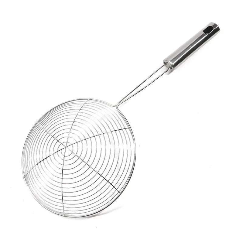 Oval Stainless Steel Skimmer – Perfect Oil & Food Strainer!