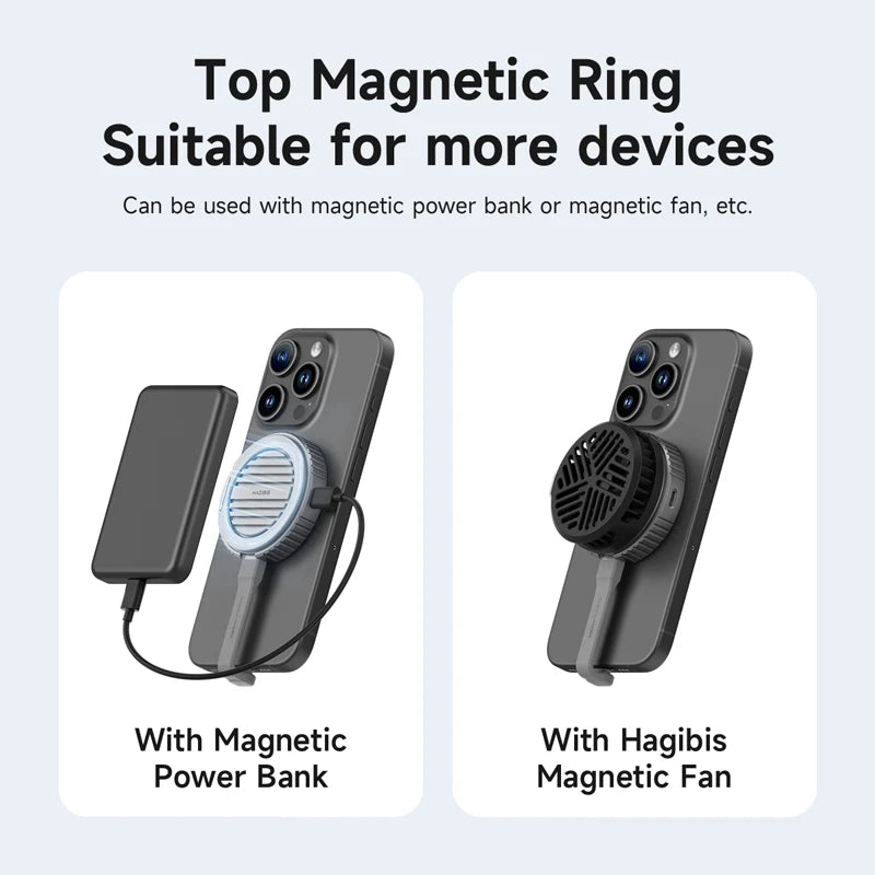 Hagibis Magnetic Heatsink Stand – Cool, Stable, MagSafe Ready!