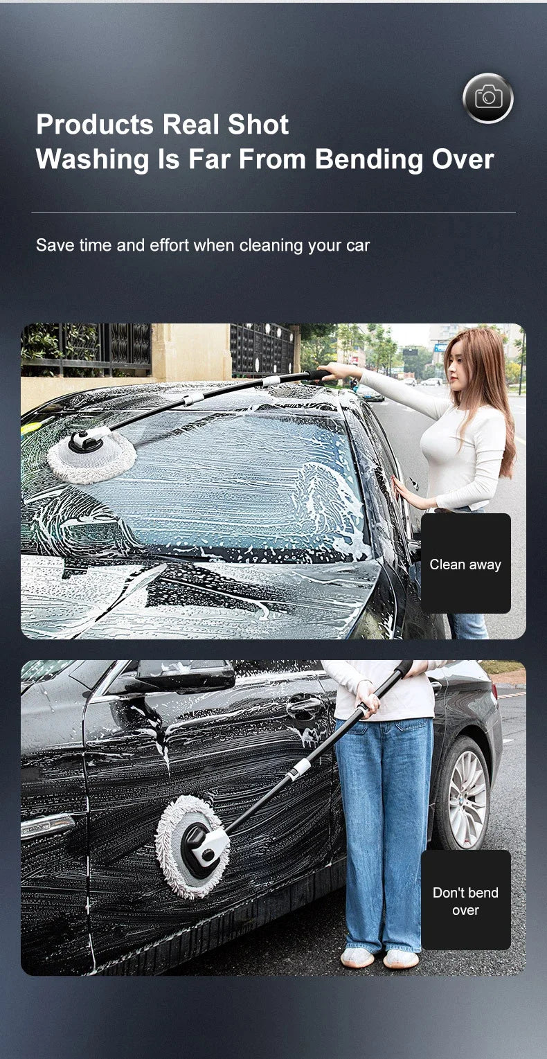 Telescopic Car Wash Mop – Reach Every Inch, Scratch-Free!