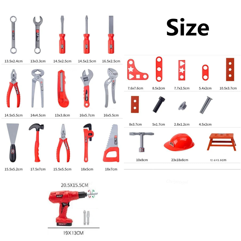 38/41pcs Kids Tool Set – Build, Fix & Pretend Like a Pro!
