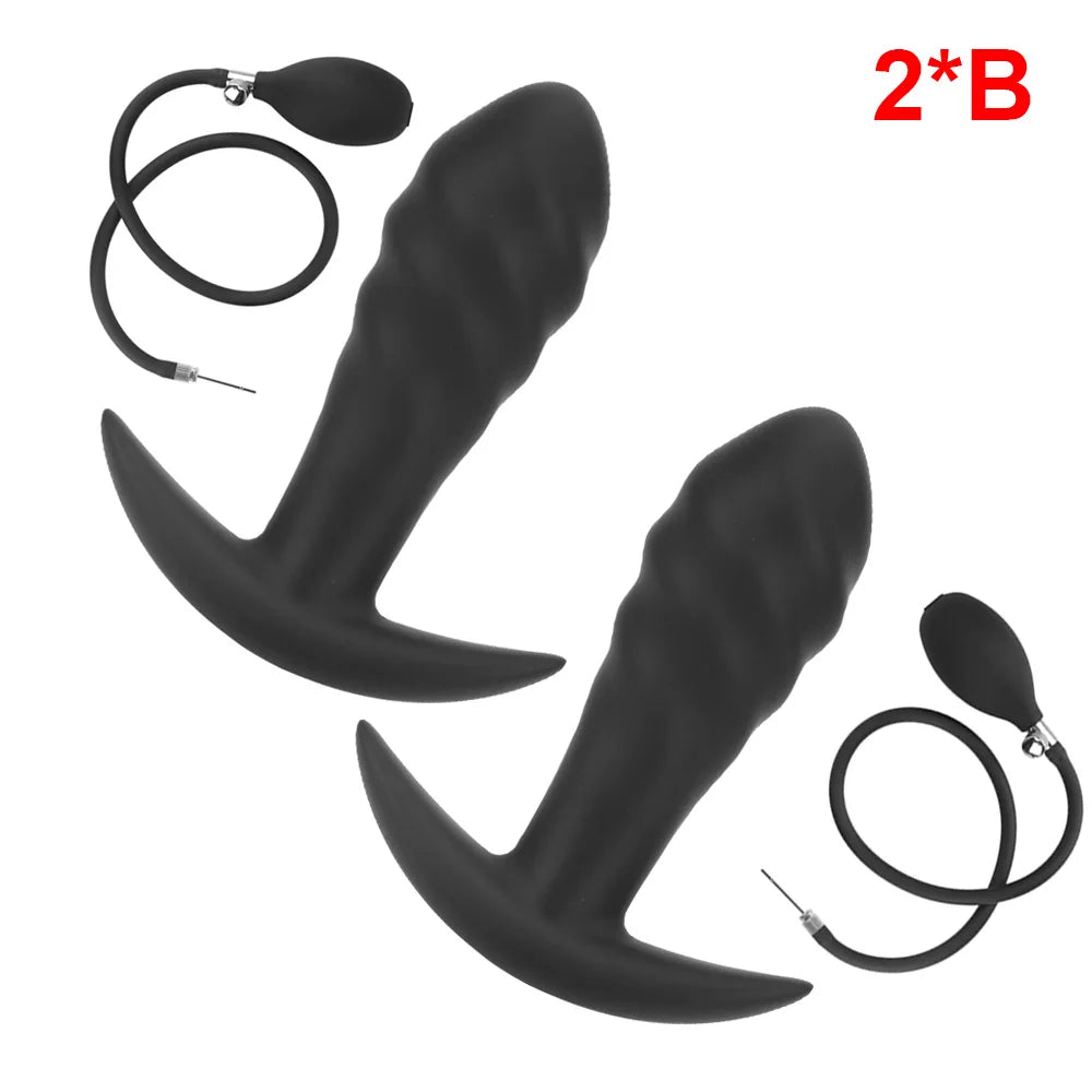 Inflatable Anal Plug & Vaginal Expander for Couples