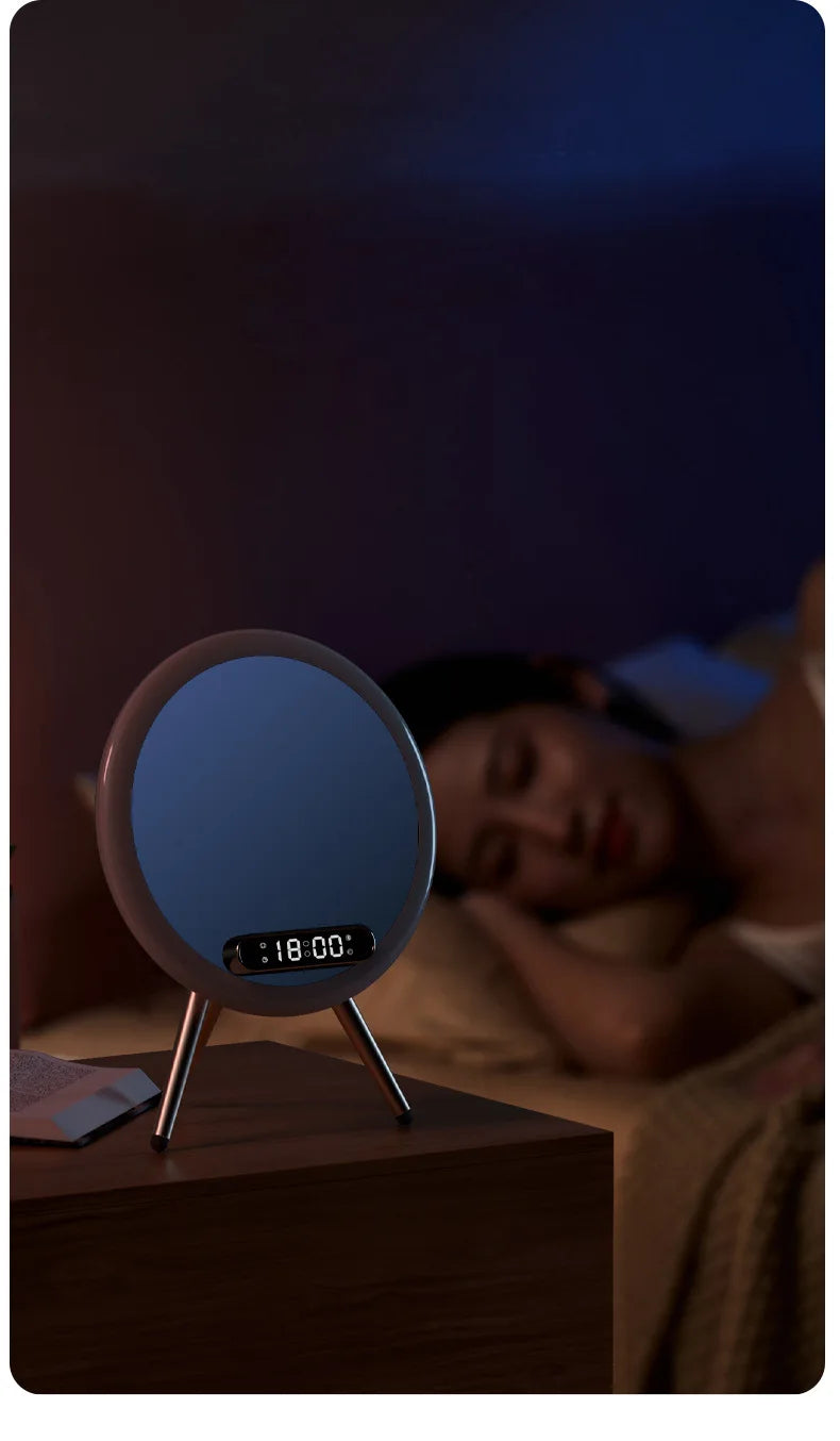 Smart Bluetooth Makeup Mirror with Wireless Charger