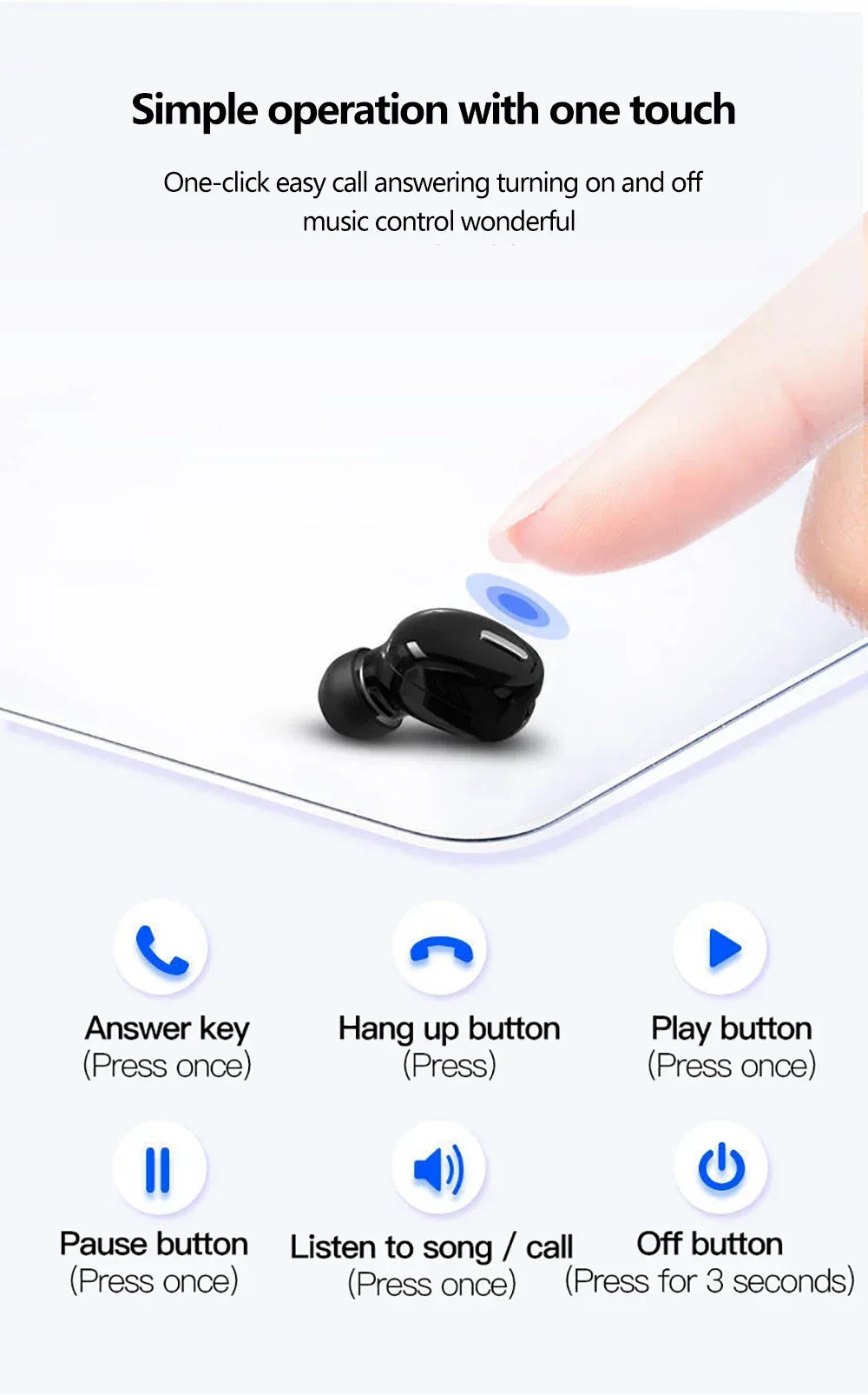 X9 Mini Wireless Bluetooth 5.0 Earbuds Headset